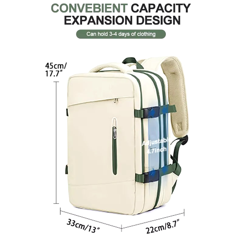 Travel Backpack for Women Expandable Weekender Hiking Laptop Backpack with USB Port Large Waterproof 40L Men'S Backpack