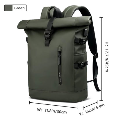 Large 15.6 Inch Laptop Backpack Men Anti-Theft Travel Backpack for Business University Bicycle School Backpack with USB Port