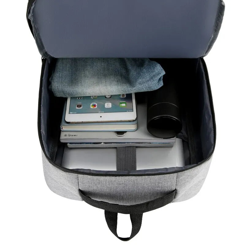 1 Pack 15.6 Inch Men'S Business Computer Bag Multi-Pocket High-Capacity Usb Charging Work Commuting Backpack