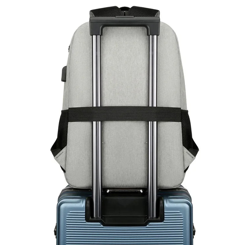Business Computer Backpack with USB Charging Port Men'S Bag with Insulated Lunch Bag Outdoor Travel Waterproof Backpack