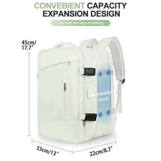 Travel Backpack for Women Expandable Weekender Hiking Laptop Backpack with USB Port Large Waterproof 40L Men'S Backpack